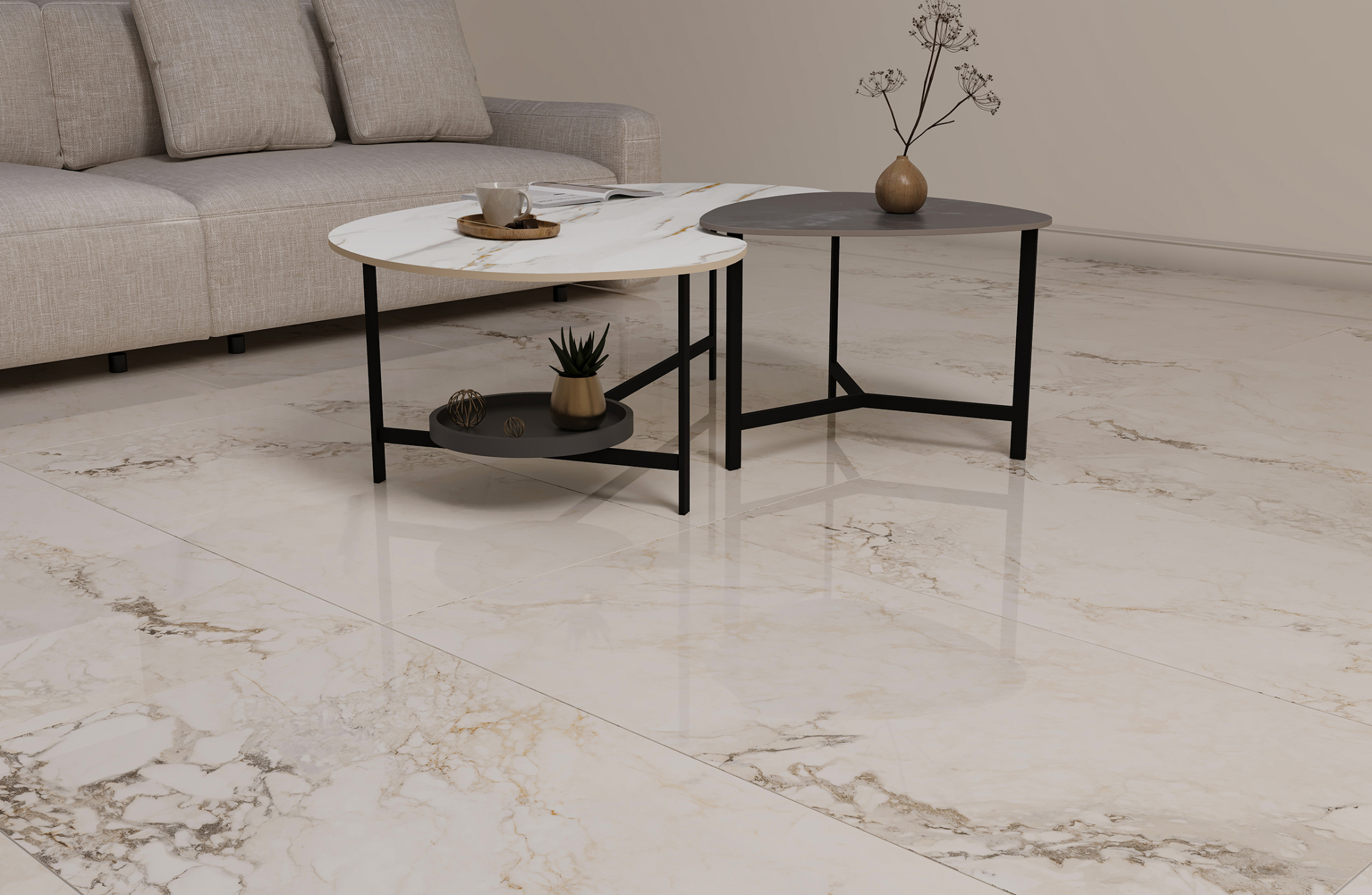 Керамогранит Brecha Crema 60х120 Polished (2 шт.в уп)