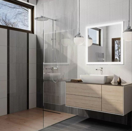 Плитка настенная 6401 Ломбардиа бежевый (25см*40см*8мм) (11шт/1,1м2) матовая, м2