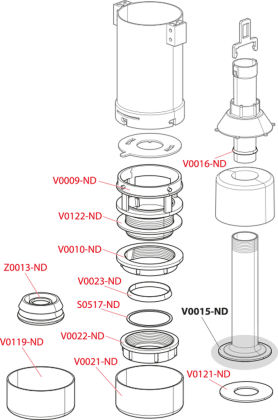 Сливной механизм для высоко расположенного бачка