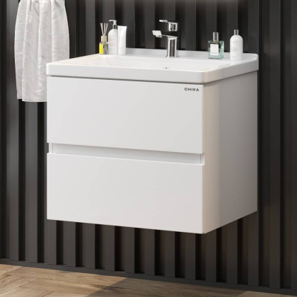 Тумба Onika Эвада 60 подвесная, белая (ум. Миранда 60)