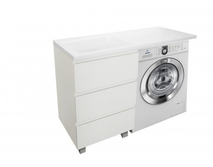 Тумба напольная под умывальник Dallas Luxe 1150х482 3 ящика (ШхГхВ) 498х476х860