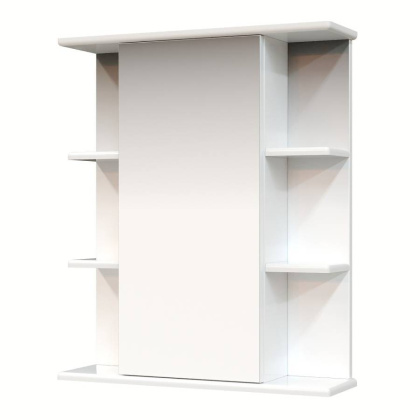 Шкаф-зеркало Onika Глория 55 белый, универсальный