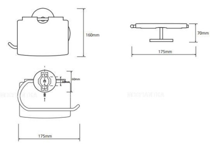 Держатель туалетной бумаги с крышкой
