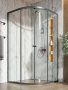 Душевой уголок Orange E01-100TB/G без поддона 100х100, стекло прозрачное