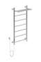 Полотенцесушитель электрический Aquanet Mauro 100х50 Тэн слева, с полкой