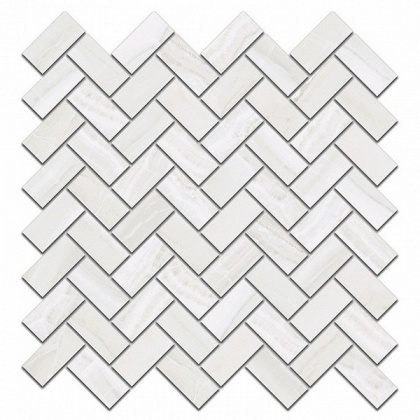 Декор Контарини белый мозаичный 31,5x30x0,9