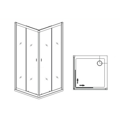 Душевой уголок Dolphin TN-31, RGW 41933199-11