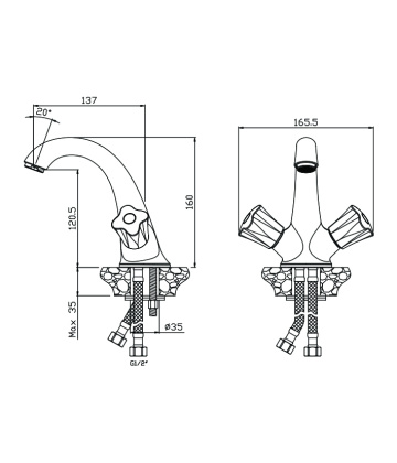 Смеситель д/раковины, VIGO, арт. 21100VG Смеситель д/раковины, VIGO, арт. 21100VG