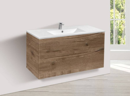 База под керамическую раковину Mia 1000 подвесная, 2 выкатных ящика soft close, V.Oak База под керамическую раковину Mia 1000 подвесная, 2 выкатных ящика soft close, V.Oak