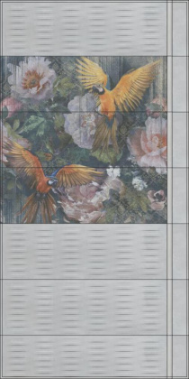 Панно TG\A08\3x\13000R Раваль Попугаи 90*90*11 (уп\1комплект), шт