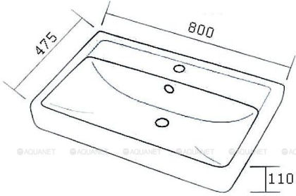 Раковина керамическая "Q80"