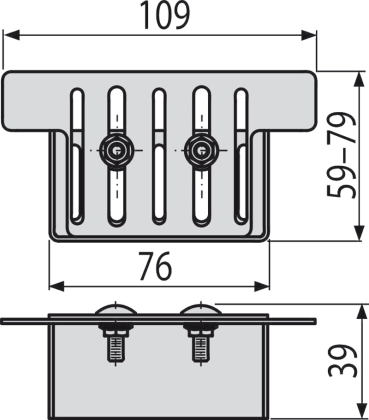 Заглушка для дренажных желобов 100 мм, оцинкованная сталь Заглушка для дренажных желобов 100 мм, оцинкованная сталь