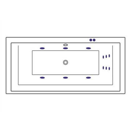 Ванна EXCELLENT Crown Grand 190x90 "LINE" (хром) Ванна EXCELLENT Crown Grand 190x90 "LINE" (хром)