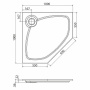 Поддон из искусственного мрамора CEZARES TRAY-S-P-100-56-W Поддон из искусственного мрамора CEZARES TRAY-S-P-100-56-W