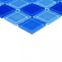 Мозаика стеклянная Blue wave-1 (чип 4*25*25) 300*300(22шт-1.98м2), м2