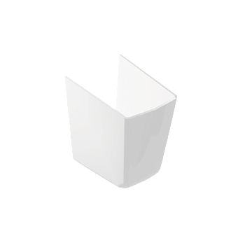 Полупьедестал CARINA для раковин 50_55_60 с крепежом к стене, PP-CA50_55_60