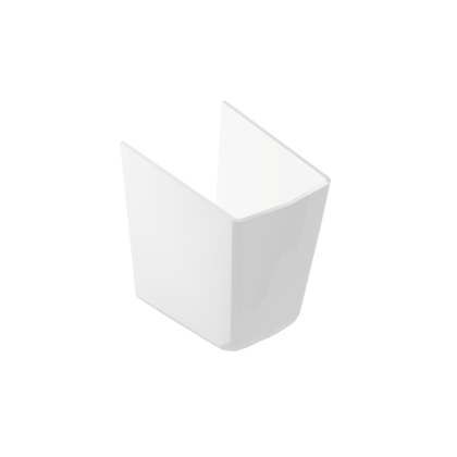 Полупьедестал CARINA для раковин 50_55_60 с крепежом к стене, PP-CA50_55_60