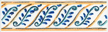 Бордюр STG\А462\5232 Капри Майолика 6,3*20 (1уп/32шт), шт