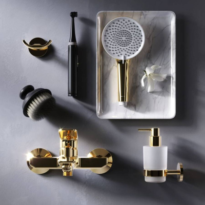 F85A10099 X-Joy, смеситель д/ванны/душа, золото