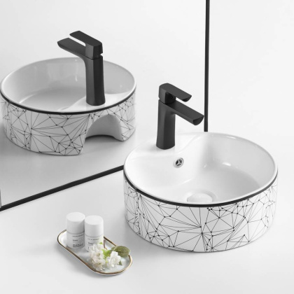 Умывальник накладной, круглый Point Виктория 41, PN43065WB