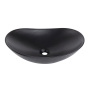 Раковина накладная керамическая, чёрная матовая, BB1404-H301, 605x370x150