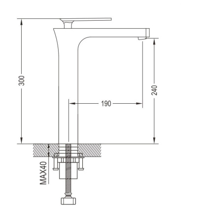 Смеситель для раковины латунь R2211F Смеситель для раковины латунь R2211F