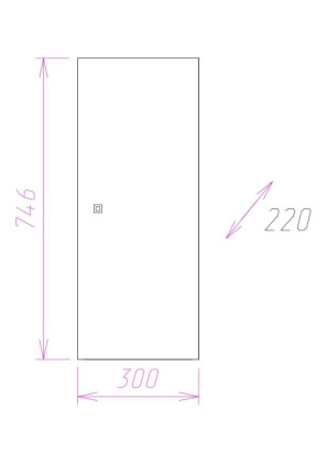 Шкаф Onika Кредо 30 подвесной, белый, универсальный