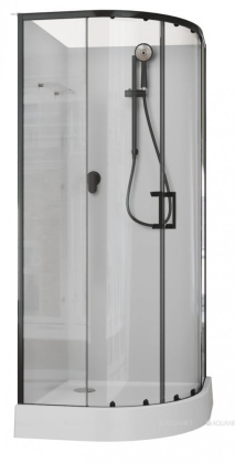 Душевая кабина Aquanet Passion EVO 100R Black 100x100