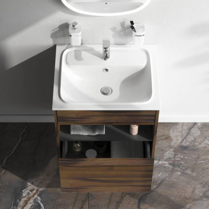 База под раковину с нишей и 1 ящиком, 60 см, дуб крафт, универсальная M8FFUX0601OF База под раковину с нишей и 1 ящиком, 60 см, дуб крафт, универсальная M8FFUX0601OF