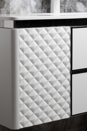 Тумба ROMBO 120cm Белый матовый/хром 777-120-WCR Boheme