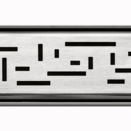 Декоративная решетка TECEdrainline "lines", нержавеющая сталь, сатин, для душевого канала, прямая 700