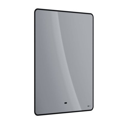 Зеркало Lemark MIOBLACK 60х80см с интерьерной подсветкой, с подогревом