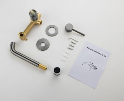 Смеситель TIMO Saona 2372/18SM для раковины скрытого монтажа, черное золото