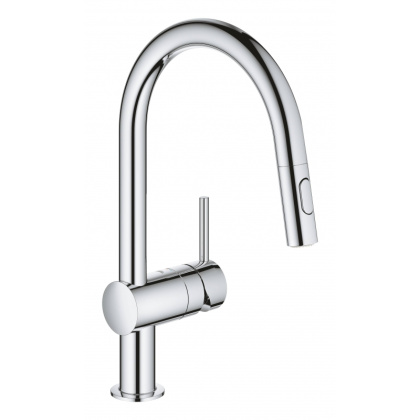 Смеситель для кухни Grohe Minta выдвижной излив хром (32321002)