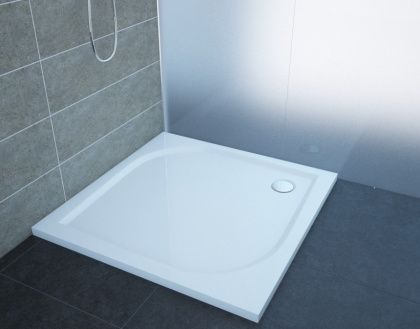 Душевой поддон из искусственного камня Эстет Гамма 100х100 ФР-00000957 Белый