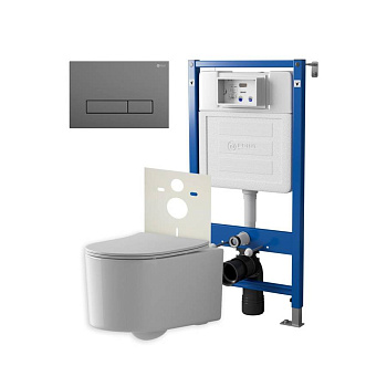 Сет: Система инсталляции Point Элемент для подвесного унитаза PN45120 + Клавиша смыва для инсталляции Point Меркурий, цвет графит, PN44831GM + Унитаз подвесной Point Веста безободковый, белый, сиденье дюропласт, микролифт, быстросъем. PN41701 Сет: Система инсталляции Point Элемент для подвесного унитаза PN45120 + Клавиша смыва для инсталляции Point Меркурий, цвет графит, PN44831GM + Унитаз подвесной Point Веста безободковый, белый, сиденье дюропласт, микролифт, быстросъем. PN41701
