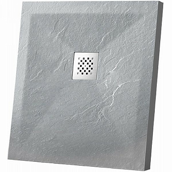 Поддон для душа из искусственного камня VST-4SR1010G, 1000*1000*25, серый Поддон для душа из искусственного камня VST-4SR1010G, 1000*1000*25, серый