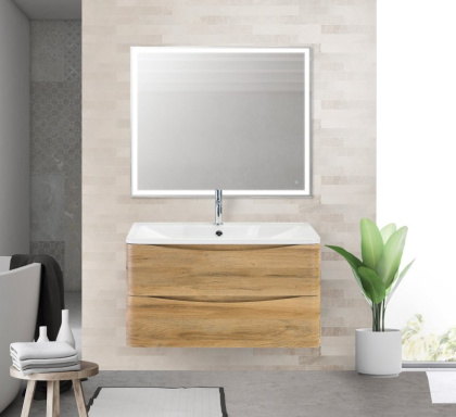 Тумба с раковиной подвесная  BelBagno ACQUA 90 Bianco Lucido, раковина белая Тумба с раковиной подвесная  BelBagno ACQUA 90 Bianco Lucido, раковина белая