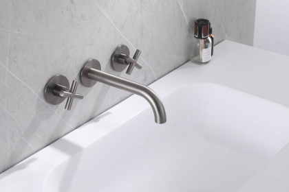 Смеситель ABBER Wasser Kreis AF81121NG для раковины скрытого монтажа, никель