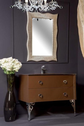 Тумба 100см*43,5 DARK BROWN (керам.моноблок) 830-100-DB Boheme