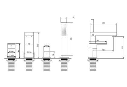 Смеситель для ванны Abber Daheim AF8213G