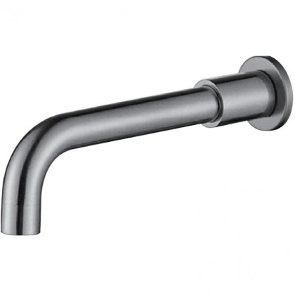 Излив для ванны, раковины с аэратором, круглое сечение, нержавеющая сталь, исполнение Сатин BB-SFR-IN