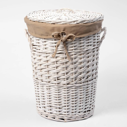 Aller WB-106-S Плетеная корзина для белья с крышкой