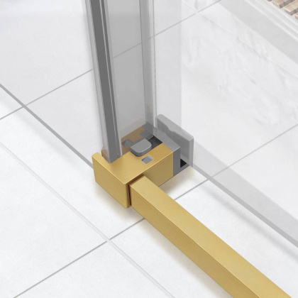 Душевой уголок Slim Soft VSR-1SS9014CLG, 1400*900, брашированное золото, стекло прозрачное