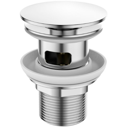 BB-SAT-CRM Донный клапан с системой "Клик-клак" с переливом, хром