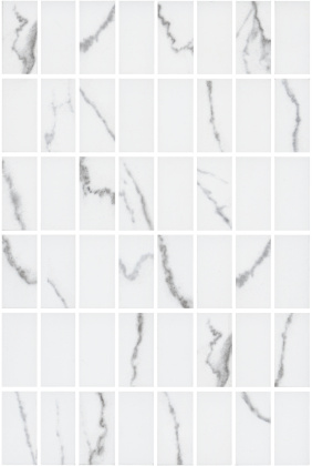 Декор Мираколи мозаичный белый глянцевый 20x30x0,69