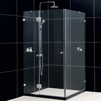 Душевой уголок RGW Hotel HO-44 80x120 петли Хром стекло прозрачное