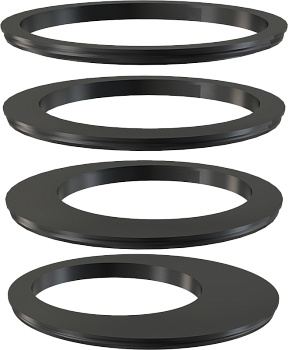 Вставка под водосточную трубу, комплект – черный Вставка под водосточную трубу, комплект – черный