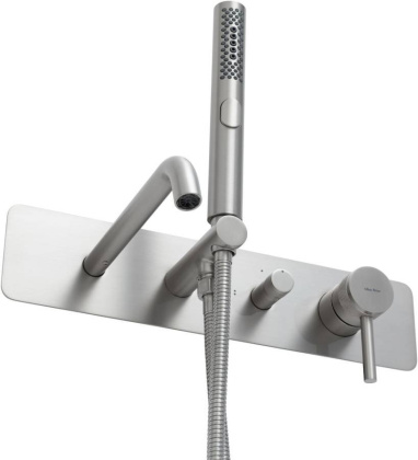 Смеситель для ванны Allen Brau Priority 5.31A06-BN (с внутренней частью) никель браш