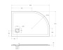 TRAY-MR-UNO-RH-120/80-550-35-W-R-CR Поддон из искусственного мрамора в комплекте с сифоном с декоративной накладкой (хром) TRAY-MR-UNO-RH-120/80-550-35-W-R-CR Поддон из искусственного мрамора в комплекте с сифоном с декоративной накладкой (хром)